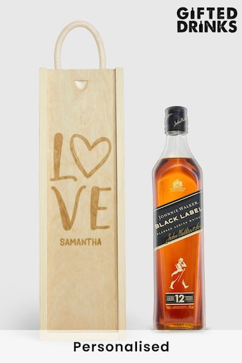 Personalised with Love Gift Box With Johnnie Walker by Gifted Drinks (A19251) | £60