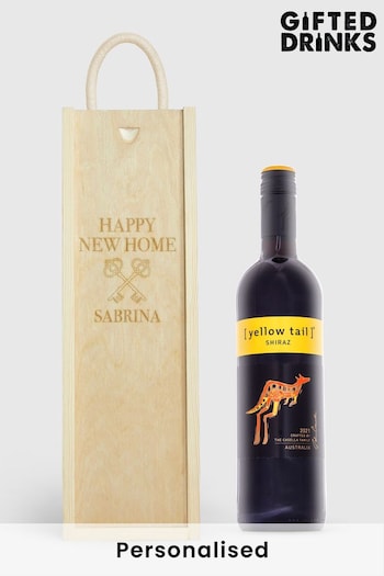 Personalised New Home Gift Box with Red Wine by Gifted Drinks (A19345) | £36