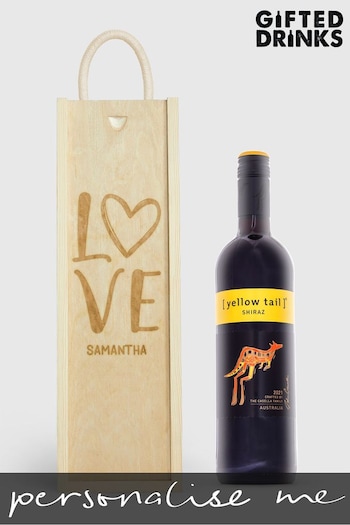 Personalised with Love Gift Box with Red Wine by Gifted Drinks (A19349) | £36