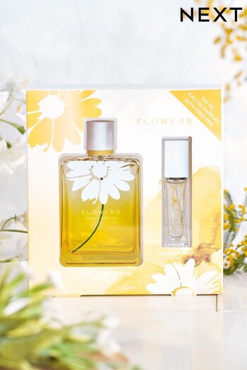 Flowers 100ml and 10ml Eau De Parfum Gift Set (A19454) | £16