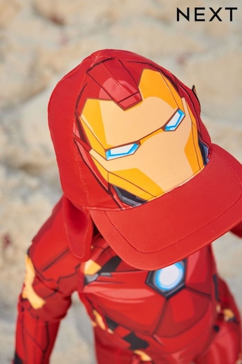 Red Iron Man Legionnaire Swim Hat (3mths-10yrs) (A20197) | £10 - £12