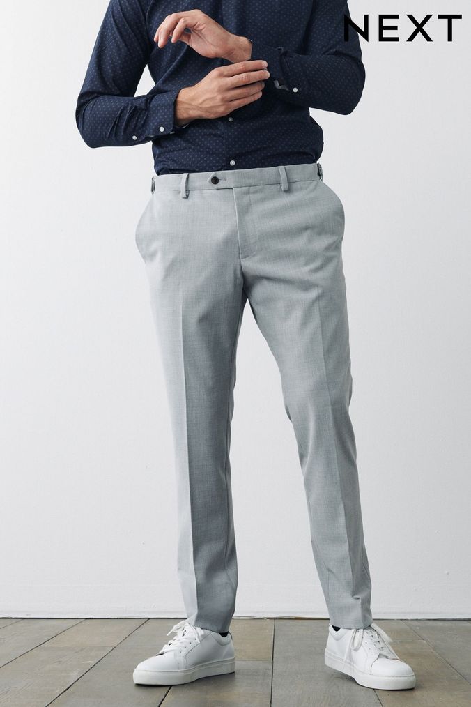 VAN HEUSEN Slim Fit Men Grey Trousers  Buy VAN HEUSEN Slim Fit Men Grey  Trousers Online at Best Prices in India  Flipkartcom