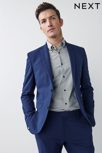 Bright Blue Slim Motion Flex Stretch Suit Jacket (A20231) | £79