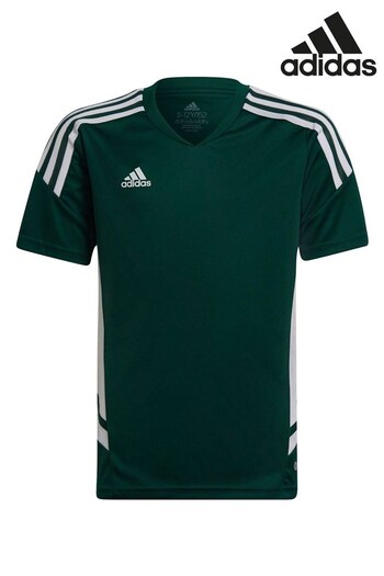 adidas Bright Green Condivo 22 Junior Jersey T-Shirt (A21158) | £18