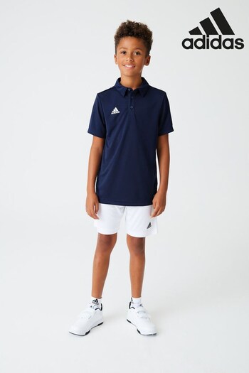 adidas Blue Entrada 22 Junior Polo Shirt (A21175) | £15
