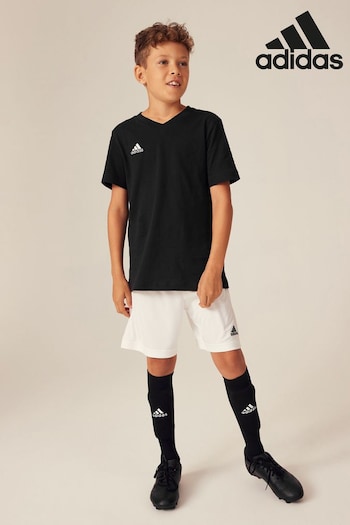 adidas Black Entrada 22 Junior T-Shirt (A21190) | £13