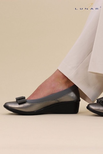 Lunar Grey Pewter Deacon Comfort Shoes (A23786) | £37