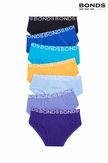 Bonds Boys Blue Briefs Seven Pack (A24077) | £20