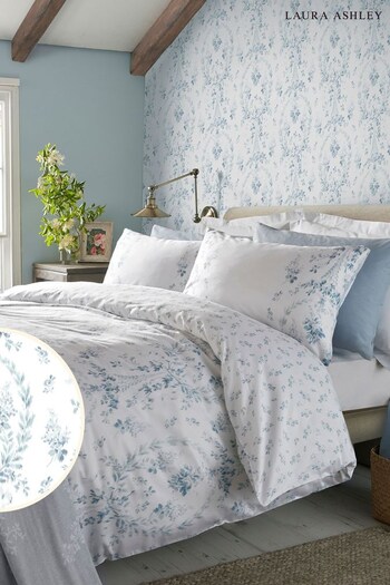 Laura Ashley Seaspray Blue Marabeau Duvet Cover and Pillowcase Set (A24269) | £50 - £90