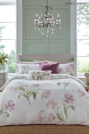 Laura Ashley Grape Purple Gosford Duvet Cover and Pillowcase Set (A24272) | £70 - £120