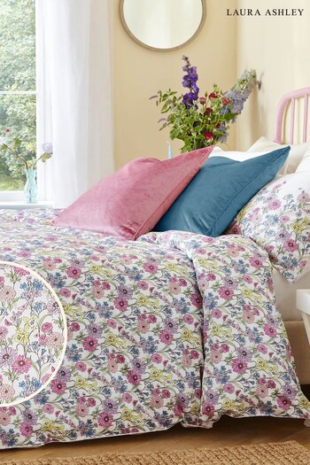 Laura Ashley Multi Pink Gilly Duvet Cover and Pillowcase Set (A24276) | £50 - £95