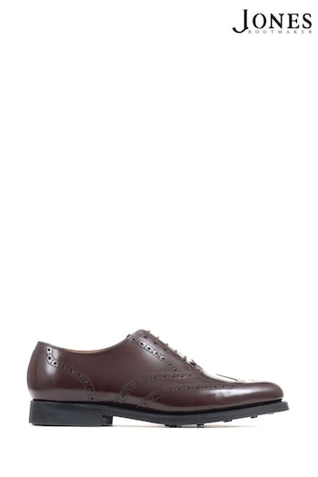Jones Bootmaker Red Mayfair Goodyear Welted Leather Oxford Brogues (A26599) | £129