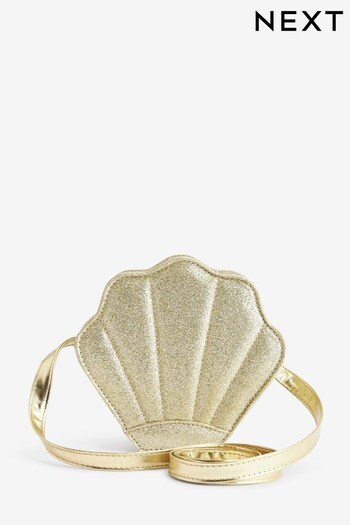 Gold Glitter Shell Cross-Body Bag (A26714) | £15