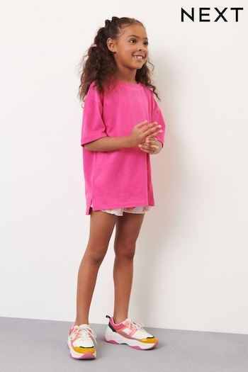 Magenta Pink Oversized T-Shirt (3-16yrs) (A27298) | £5 - £8