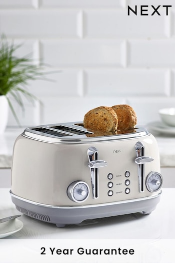 Cream Dial 4 Slice Toaster (A27487) | £55