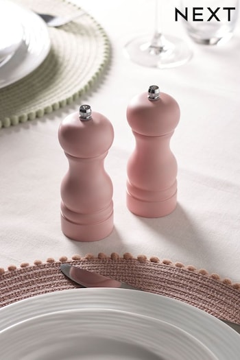 Set of 2 Blush Pink Filled Salt and Pepper Set (A27871) | £18