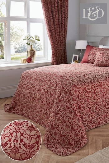 D&D Red Hawthorne Quilted Bedspread (A28225) | £55