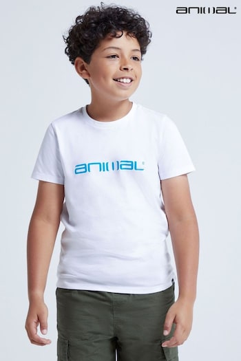 Animal Archie Organic Boys Logo T-Shirt (A28476) | £15