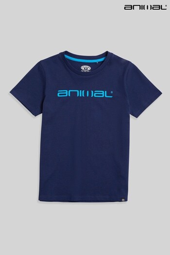 Animal Archie Organic Boys Logo T-Shirt (A28478) | £15