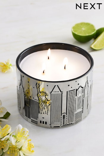 New York Moonlight Amber & Jasmine Collection Luxe Decorative Scented Candle (A28800) | £20