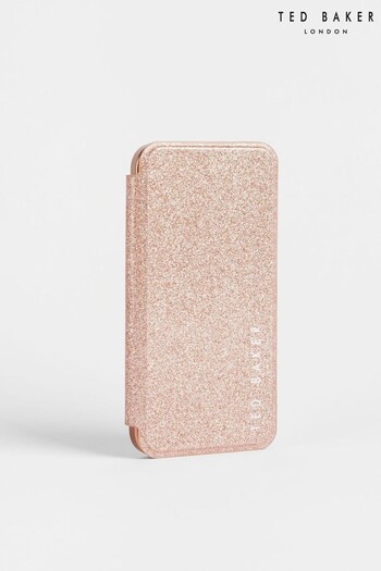 Ted Baker Pink Dianoe Glitter Iphone 12 / 12 Pro Mirror Case (A31220) | £39