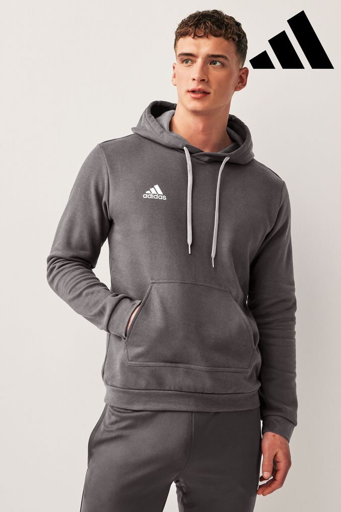 Grey adidas mens hoodie on sale