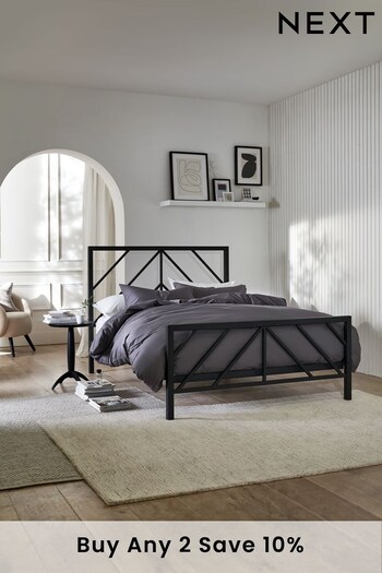 Black Piper Metal Bed Frame (A31631) | £375 - £525