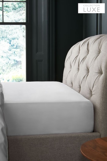 Silver Grey Collection Luxe 1000 Thread Count 100% Cotton Sateen Extra Deep Fitted Sheet (A31638) | £70 - £85
