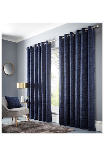 Studio G Ink Topia Eyelet Curtains (A31809) | £80 - £220