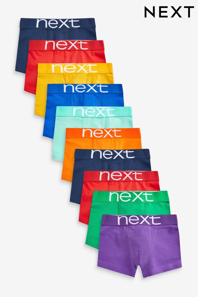 Multicolour 10 Pack Trunks (2-16yrs) (A32600) | £27 - £32