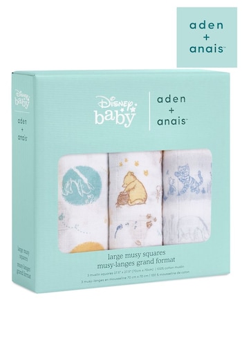 aden + anais Cotton Muslin Squares 3 Pack (A32750) | £24