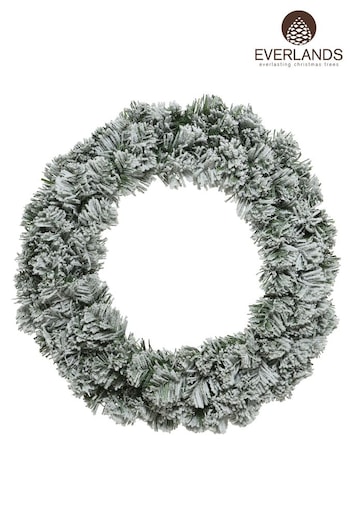 Everlands Green Snowy Imperial Christmas Wreath (A32912) | £18