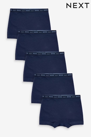Navy Kappa Shorts 5 Pack (2-16yrs) (A33423) | £12 - £18
