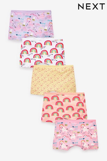 Pink/Orange/Lilac Character Kappa Shorts 5 Pack (2-16yrs) (A33431) | £13 - £19