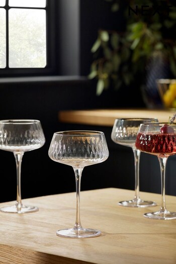 4 Pack Clear Albany Champagne Saucers (A34546) | £28