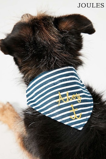 Joules Blue Bandana Small Dog Collar (A34558) | £13