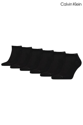 Calvin Klein Black Ankle Socks 6 Pack (A34595) | £34