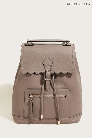 Monsoon Grey Scallop Backpack (A35781) | £49