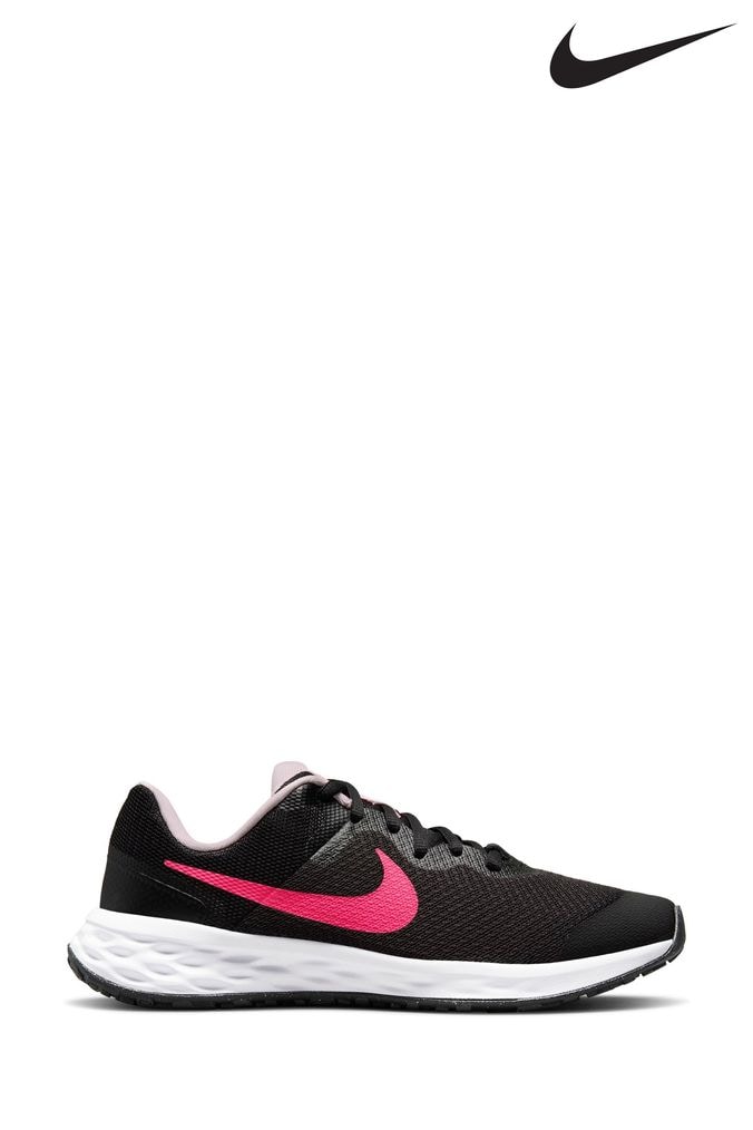 Nike revolution 4 black pink hot sale