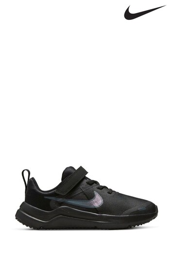 Nike zapatos Black Downshifter 12 Junior Running Trainers (A36078) | £38