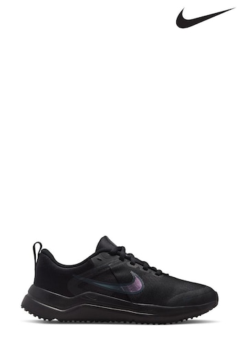 Nike Black/Grey Downshifter 12 Running Youth Trainers (A36082) | £45