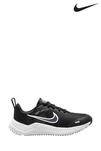 Nike drawing Black/White Downshifter 12 Running Youth Trainers (A36083) | £45