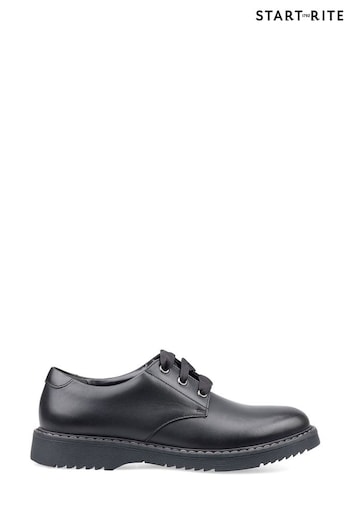 Start-Rite Impact Vegan Black Chunky Sole School Shoes F Fit (A36284) | £60