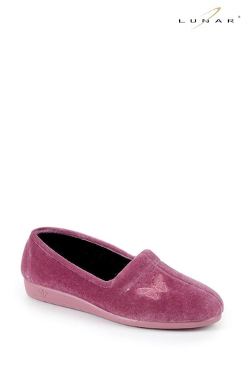 Lunar Pink Butterfly Slippers (A36343) | £19