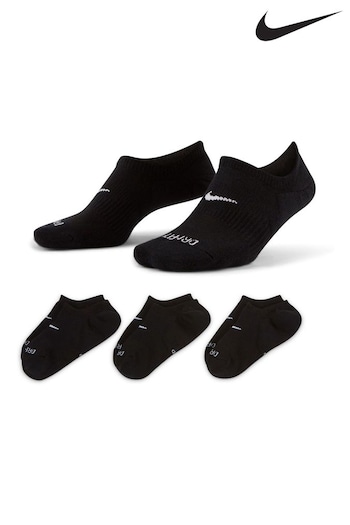Nike Black Training Football Socks 3 Pack (A36555) | £12