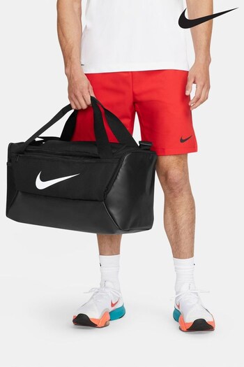 Nike Black/White Brasilia Duffel Bag (Small, 41L) (A36738) | £33