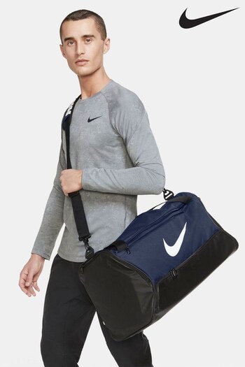 Nike Black/Navy Brasilia 9.5 Training Duffel Bag (Medium, 60L) (A36783) | £33
