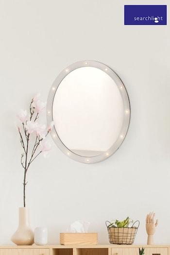 Searchlight White Marlow Wooden LED Wall Mirror (A36800) | £47