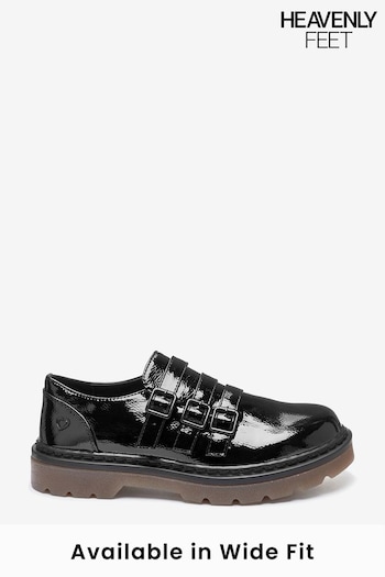 Heavenly Feet Ladies Garrett Black Shoes (A36811) | £45