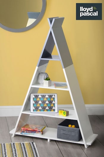 Lloyd Pascal White Kids Large Tipi Bookshelf (A36904) | £65